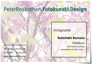 Gutschein Fotokurs - Motiv "Natur" Fotografieren lernen