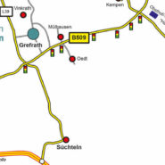 Karte Anfahrtsskizze Lageplan Wegbeschreibung für Webseiten