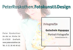 Geschenkgutschein Fotokurs Portrait